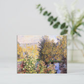 Monet - De tuin van Hoschede in Montgeron Briefkaart (Staand voorkant)