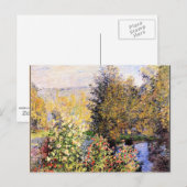 Monet - De tuin van Hoschede in Montgeron Briefkaart (Voorkant / Achterkant)