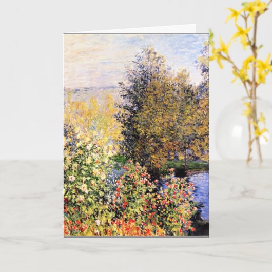 Monet - De tuin van Hoschede in Montgeron Kaart (Gele Bloem)