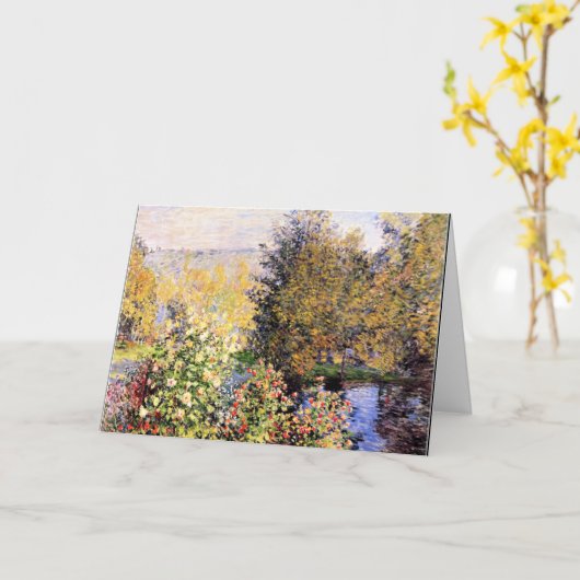 Monet - De tuin van Hoschede in Montgeron Kaart (Gele Bloem)