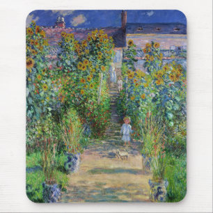 Monet , “ De tuin van Monet in Vétheuil ” Muismat