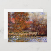 Monet - De vijver met eenden, fijnschilderkunst Briefkaart (Voorkant / Achterkant)
