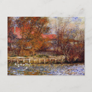 Monet - De vijver met eenden, fijnschilderkunst Briefkaart