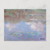 Monet - De vijver met waterlelies (wolken) Briefkaart (Achterkant)