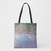 Monet - De vijver met waterlelies (wolken) Tote Bag (Voorkant)