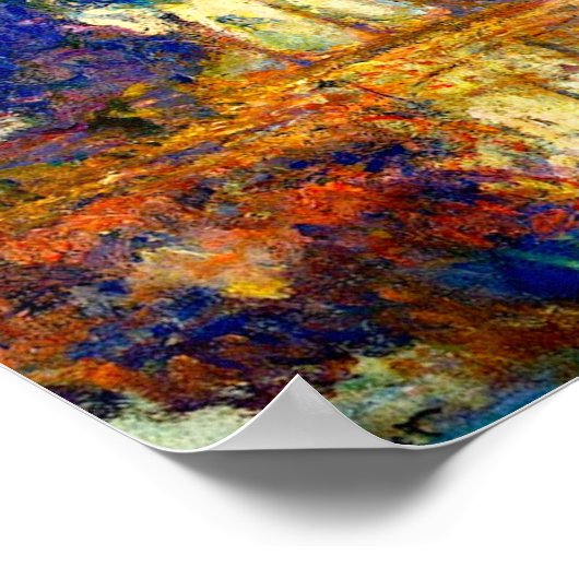 Monet - De volksopstand in het najaar Poster (Hoek)