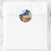 Monet - De volksopstand in het najaar Ronde Sticker (Tas)