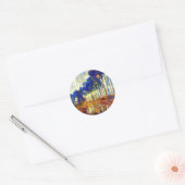 Monet - De volksopstand in het najaar Ronde Sticker (Envelop)