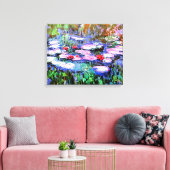 Monet - De Waterlelies Canvas Afdruk (Insitu (Woonkamer))