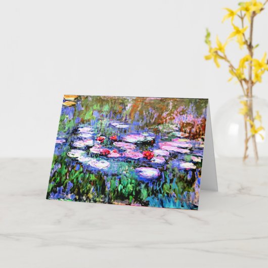 Monet - De Waterlelies Kaart (Gele Bloem)