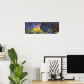 Monet - De Waterlelies Zonsondergang Poster (Thuiskantoor)