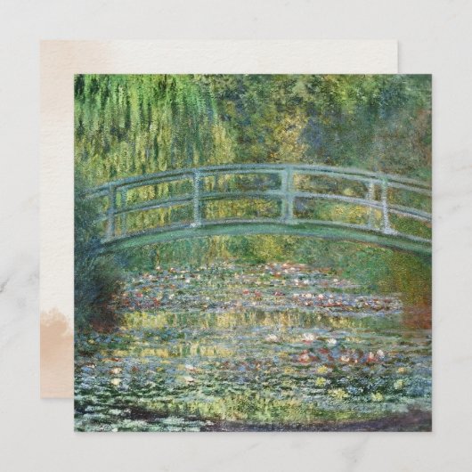 Monet De Waterleliesvijver Antieke Schilderij (Voorkant / Achterkant)