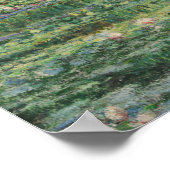 Monet - De waterlellevijver Poster (Hoek)