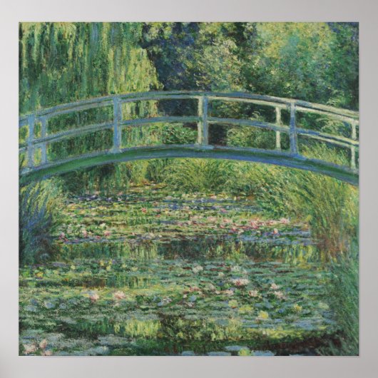 Monet - De waterlellevijver Poster (Voorkant)