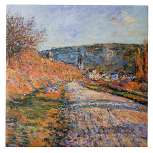 Monet - De weg naar Vetheuil Tegeltje