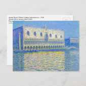 Monet Doge's Palace  Impressionisme Briefkaart (Voorkant / Achterkant)
