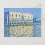 Monet Doge's Palace  Impressionisme Briefkaart<br><div class="desc">Dit olieslak dat in 1908 in Venetië werd gemaakt,  is "Le Palais Ducal (het paleis van de Doge). Het is opgericht door de Franse impressionistische kunstenaar Claude Oscar Monet (1840-1926).
   237 in onze Fine Art-reeks.</div>