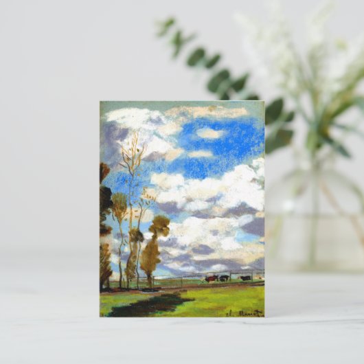 Monet - Drie koeien in de weide Briefkaart (Staand voorkant)