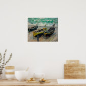 Monet - Drie Vissersboten Poster (Keuken)