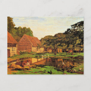 Monet - Een boerderij in Normandië, Briefkaart