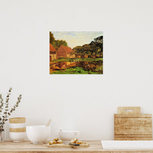 Monet - Een boerderij in Normandië, Poster