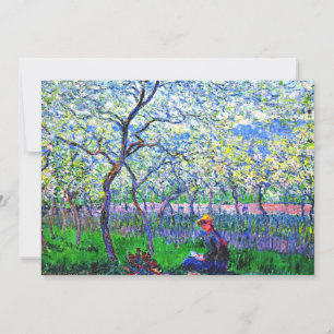 Monet - Een boomgaard in de lente Kaart