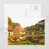 Monet - Een Farmyard in Normandy Briefkaart (Voorkant / Achterkant)