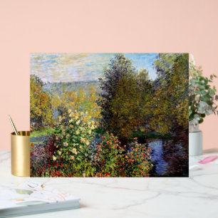 Monet - Een hoek van de tuin in Montgeron Acryl Bord