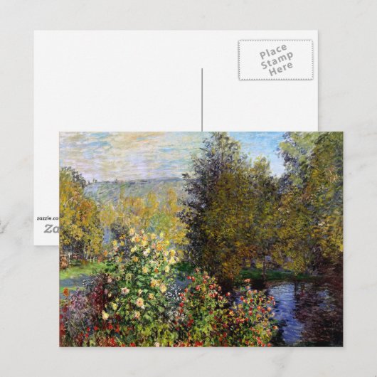 Monet - Een hoekje van de tuin in Montgeron Briefkaart (Voorkant / Achterkant)