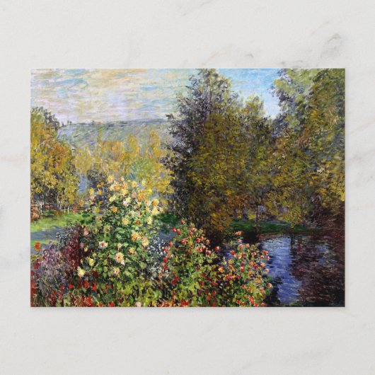 Monet - Een hoekje van de tuin in Montgeron Briefkaart (Voorkant)