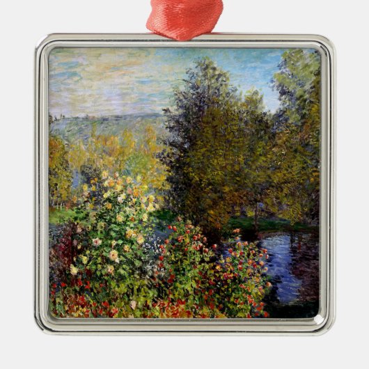 Monet - Een hoekje van de tuin in Montgeron Metalen Ornament (Voorkant)