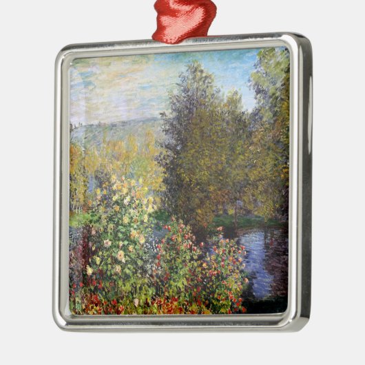 Monet - Een hoekje van de tuin in Montgeron Metalen Ornament (Links)