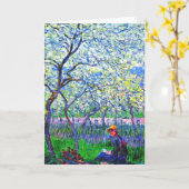Monet - Een Orchard in de lente Kaart (Gele Bloem)