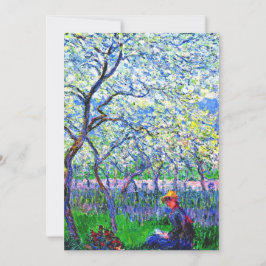 Monet - Een Orchard in de lente Kaart
