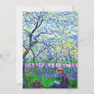 Monet - Een Orchard in de lente Kaart