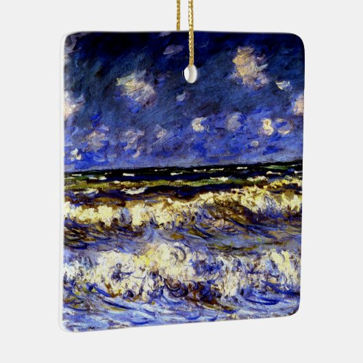 Monet - Een stormachtige zee Keramisch Ornament (Rechts)