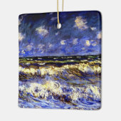 Monet - Een stormachtige zee Keramisch Ornament (Links)