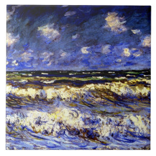 Monet - Een stormachtige zee Tegeltje