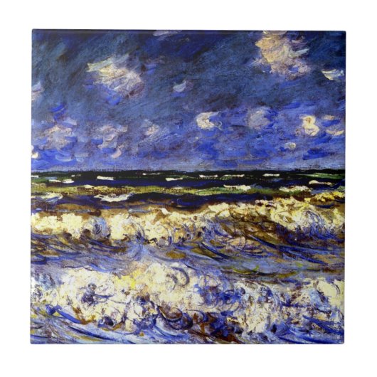 Monet - Een Stormachtige Zee Tegeltje (Voorkant)
