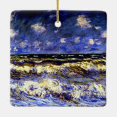 Monet - Een Stormy-Zee Keramisch Ornament (Achterkant)