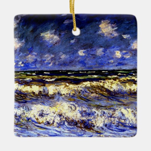 Monet - Een Stormy-Zee Keramisch Ornament (Voorkant)