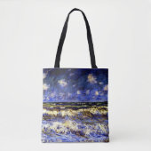 Monet - Een Stormy-Zee Tote Bag (Voorkant)