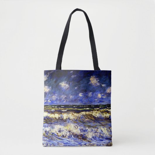 Monet - Een Stormy-Zee Tote Bag (Voorkant)