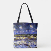 Monet - Een Stormy-Zee Tote Bag (Achterkant)