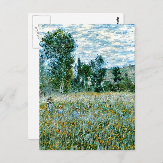 Monet - Een weide Briefkaart (Voorkant / Achterkant)