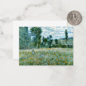 Monet - Een weide Notitiekaartje (Voorkant / Achterkant in situ)