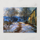 Monet - Effect van sneeuw bij Limetz Briefkaart (Voorkant)