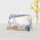 Monet, Exterieur van het station Saint-Lazare, Kaart (Gele Bloem)