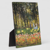 Monet - Familie van de kunstenaar in de tuin Fotoplaat (Zijkant)