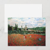 Monet Field of Red Poppies Briefkaart (Voorkant / Achterkant)